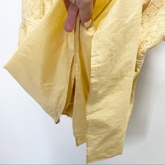 Michael Kors Yellow Tie Strappy Tank Top - Picture 6 of 8